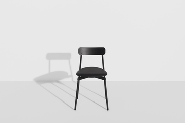 FROMME - Stackable chair with leather seat by Petite Friture - view 3